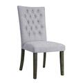 Kd Estanteria Side Chair In Gray Fabric, Gray Oak, 2PK KD3098119